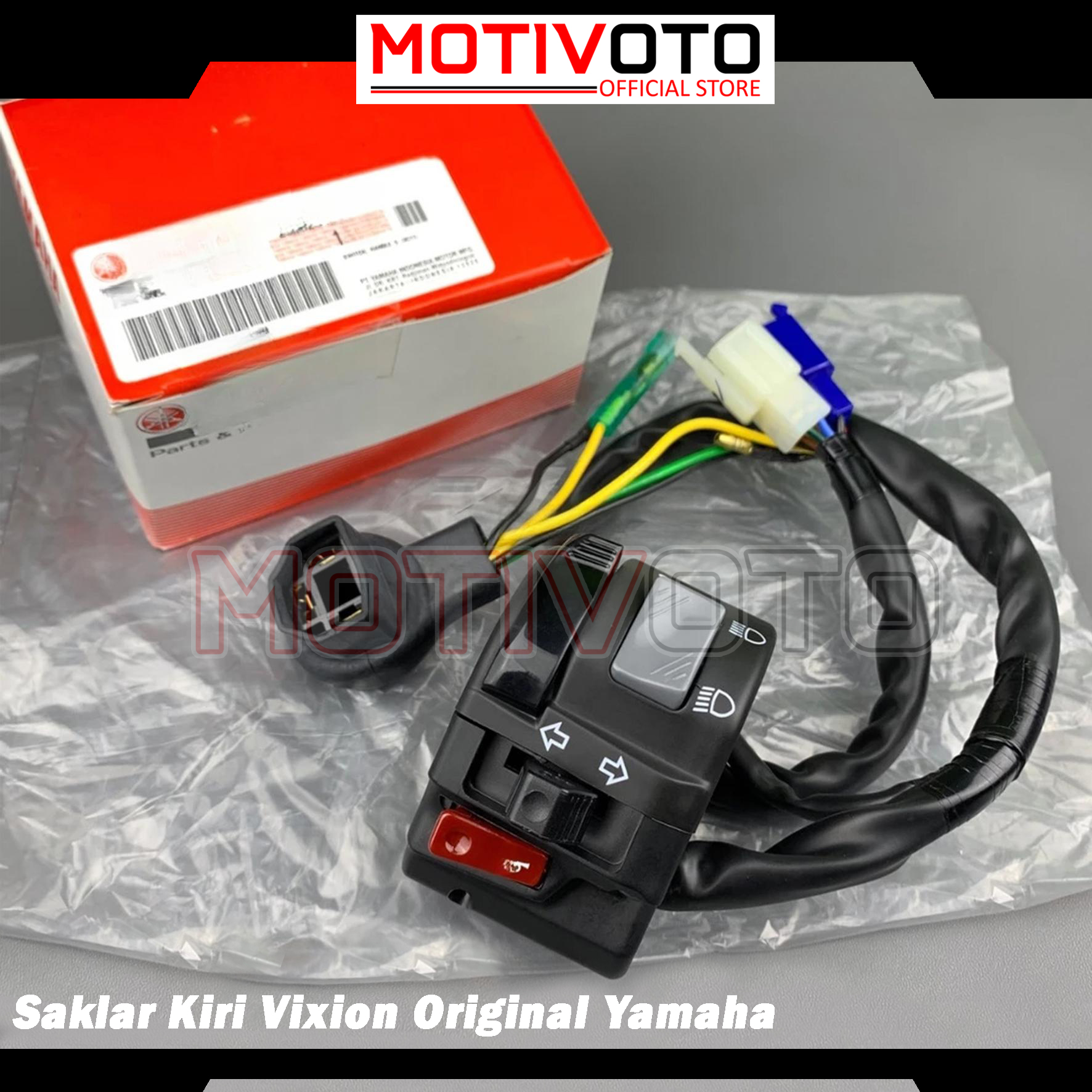 Holder Saklar Kiri Vixion YGP PNP BiLED Piw Piw Switch Lampu Sen Sein Yamaha Vixion Old 3C1-H3969-00 Original Genuine Parts Minda